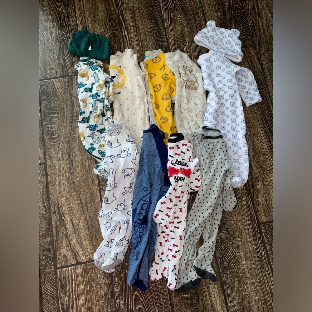 Baby boy sleeper bundle